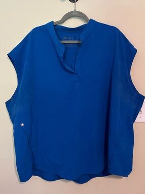 FIGS Women's Royal Blue Scrub Top